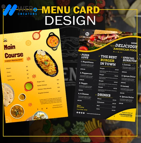 Restaurant digital menu board Arizona menu printing services online food menu design 2026